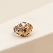 Celestial Star Purple Stone Dome Ring — image 3