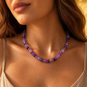Amethyst Heishi Bead Necklace — image 1