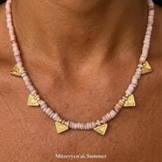Heishi Shell Triangle Necklace — image 2