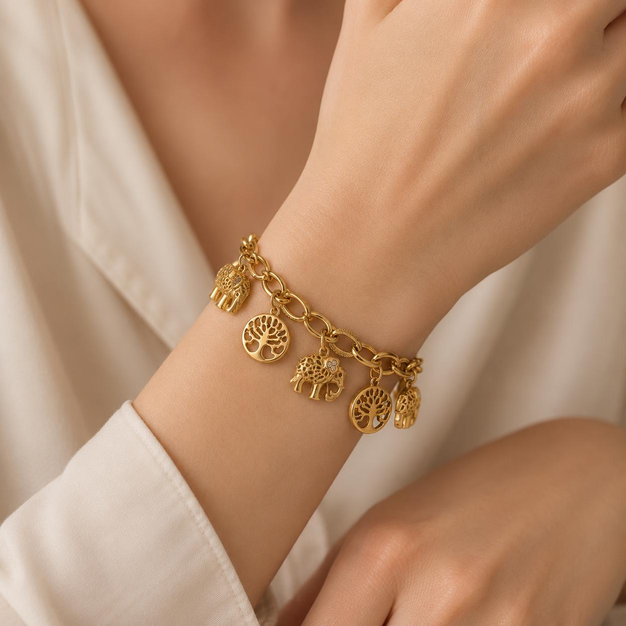 Gold Charm Bracelet – Adjustable — image 6