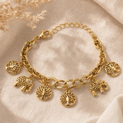Gold Charm Bracelet – Adjustable — image 5